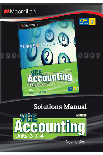 VCE Accounting: Units 3&4 - Solutions Manual DVD (Fifth Edition)