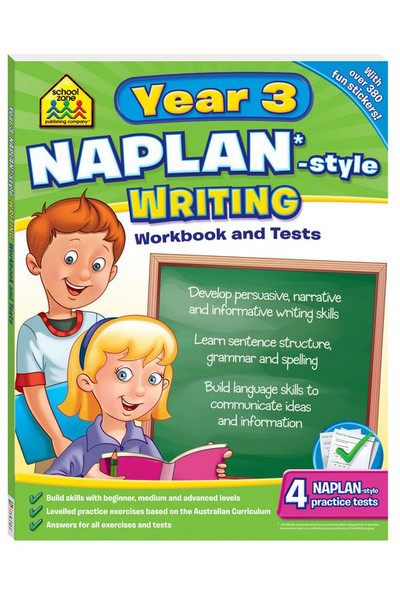 School Zone NAPLAN-Style Workbook and Tests - Year 3: Writing