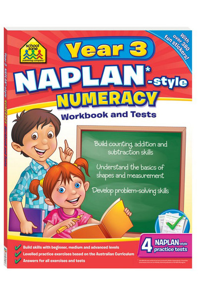 School Zone NAPLAN-Style Workbook and Tests - Year 3: Numeracy