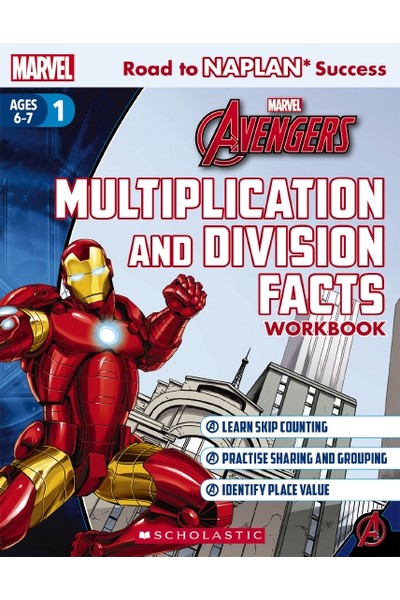 Road to NAPLAN Success: Level 1 - Avengers Multiplication and Division Facts Workbook