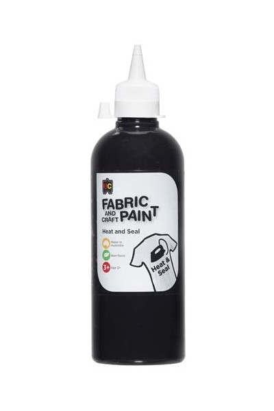 Fabric And Craft Paint 500ml - Black