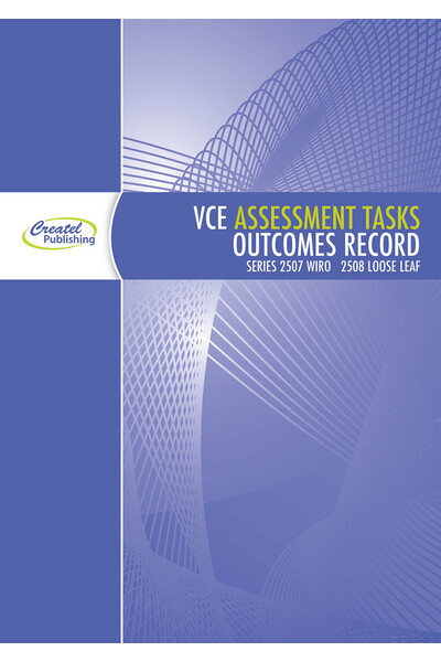 VCE Assessment Tasks & Outcomes Record Book - Wiro Bound