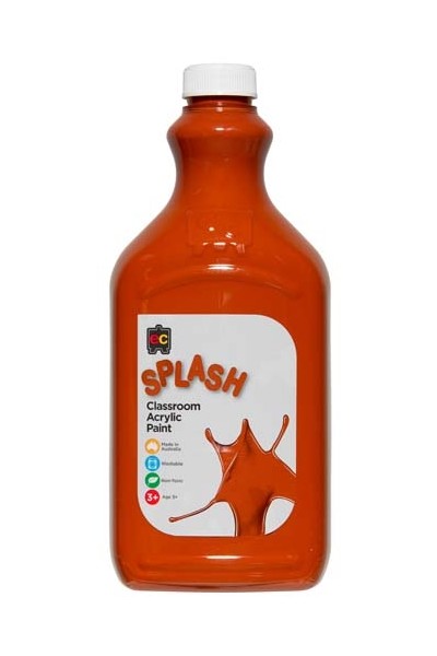 Splash Acrylic Paint 2L - Choc Fudge (Brown)