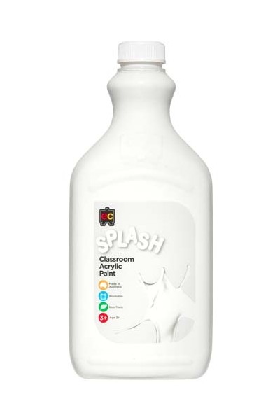 Splash Acrylic Paint 2L - Snowball (White)