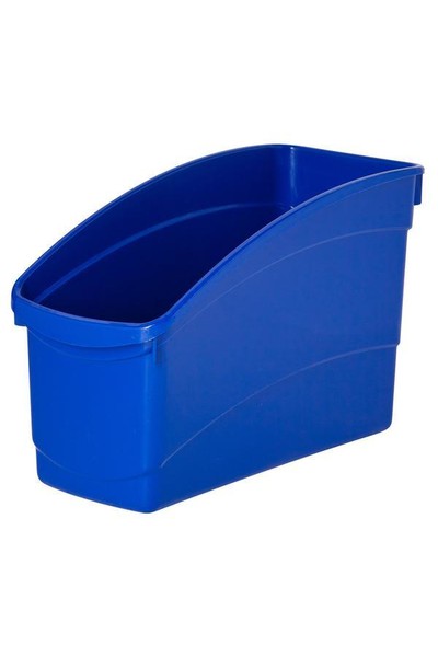 Plastic Book Tub - Primary Blue