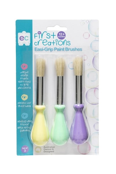 Easi-Grip Paint Brushes - Set of 3