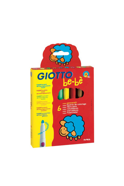 Giotto Be-Be Fibre Pen - Pack of 6