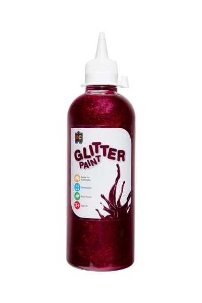 Glitter Paint 500mL - Magenta