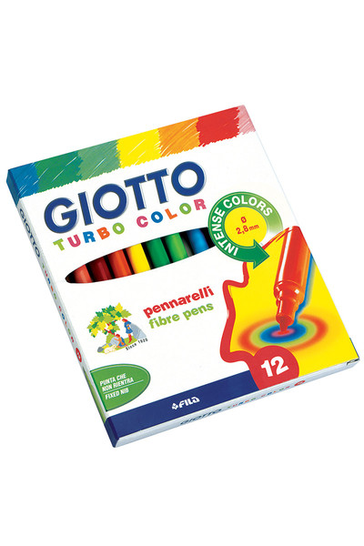 Giotto Turbo Colour Markers - Pack of 12