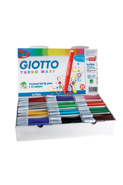 Giotto Turbo Maxi Markers - Classroom Set of 288