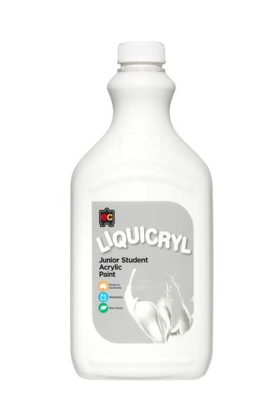 Liquicryl Junior Acrylic Paint 2L - White