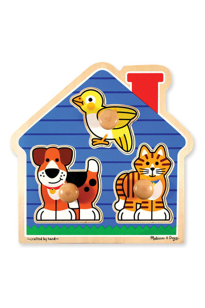 Jumbo Knob Puzzle - House Pets