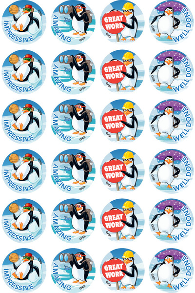Playful Penguins Merit Stickers (Previous Design)