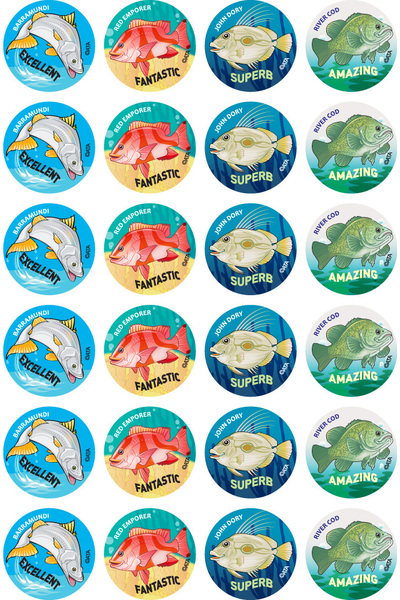Australian Fish Merit Stickers