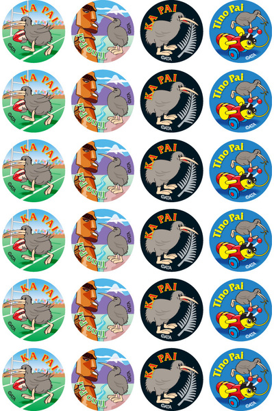 New Zealand Design - Maori Language Merit Stickers