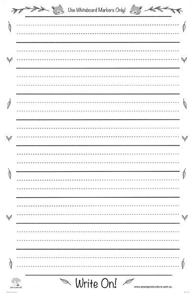 Write On - Large Laminated Dotted Thirds Chart
