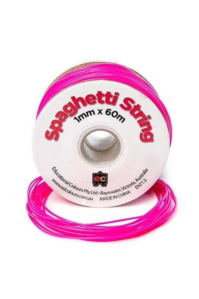 Spaghetti String - Fluoro Pink
