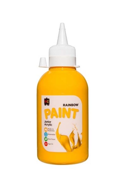 Rainbow Paint Junior Acrylic Paint 250mL - Warm Yellow