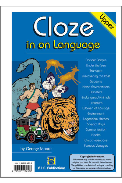 Cloze in on Language - Ages 10-11