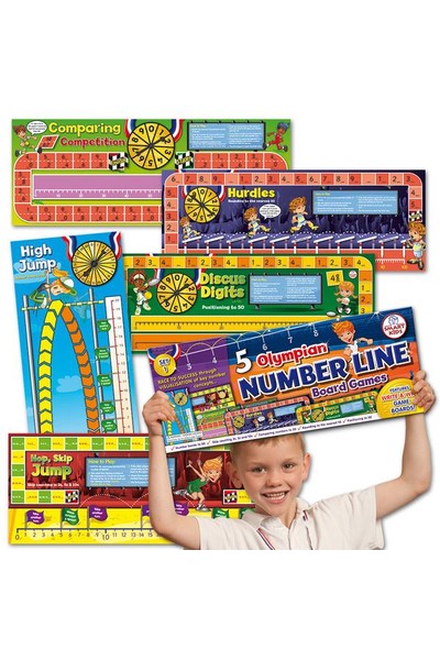 Olympian Number Line Games – 5 Games