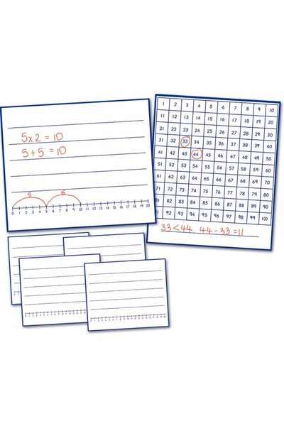 Write and Wipe Boards to 100 – 6 Pack (Number Smart)