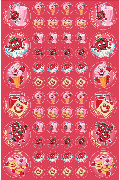 ScentSations Strawberry Stickers (Previous Design)