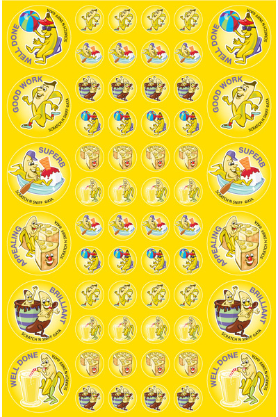 ScentSations Banana Stickers (Previous Design)