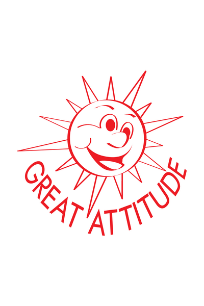Great Attitude Sun Merit Stamp