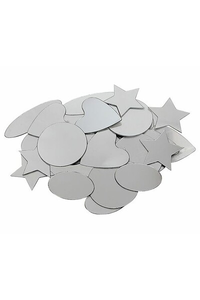 Mirrors - Adhesive Geometric Shapes (Pack of 50)