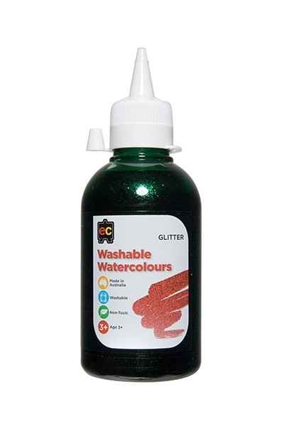 Washable Glitter Watercolour – 250mL: Green