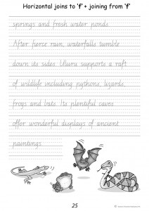 Handwriting Conventions Victoria Year 4 - Sample 2