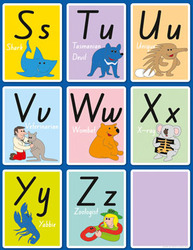 Alphabet Activity Pack - S to Z