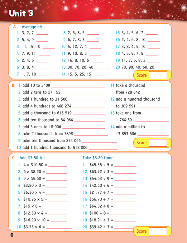 Targeting Maths Australian Curriculum Edition - Mental Maths: Year 6