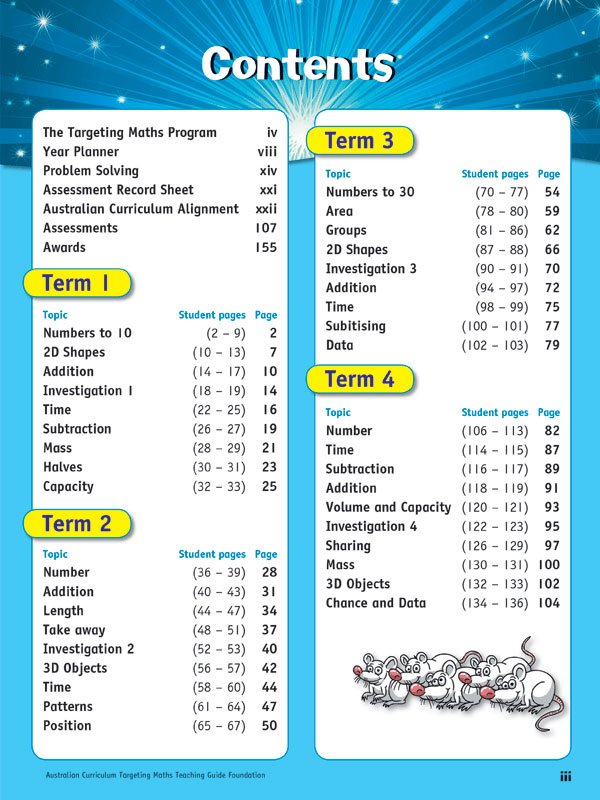Targeting Maths Australian Curriculum Edition Teaching Guide