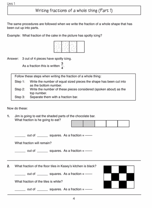 Excel Basic Skills - Fractions, Decimals and Percentages - Pascal Press