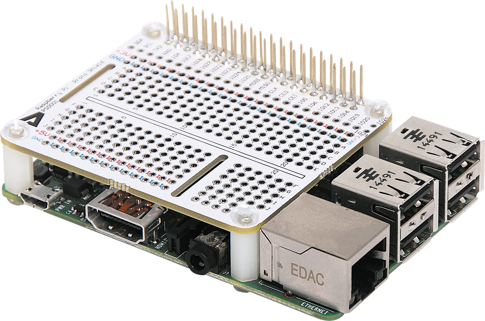 Raspberry Pi Prototyping HAT - Inventa (ALT-Z6307) Educational ...