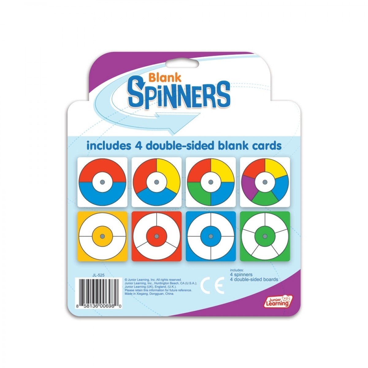 Blank Spinners Junior Learning Educational Resources and Supplies