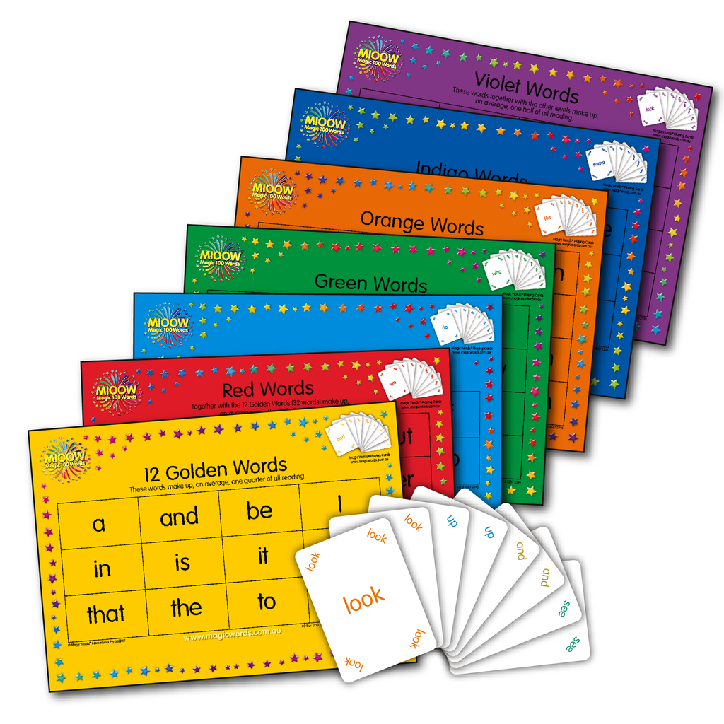 Magic 100 Words Learning Boards Magic Words Educational Resources And Supplies Teacher
