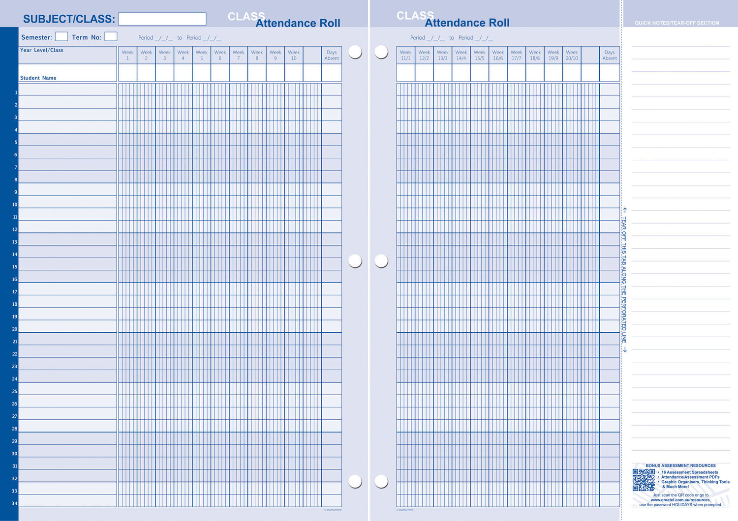 Secondary Compact A5 Daily Planner 2018 Loose Leaf in Binder
