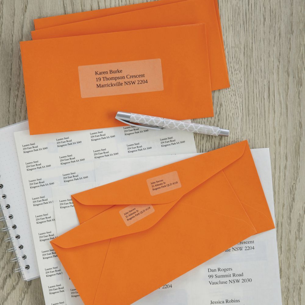 Avery Frosted Clear Address Labels Blank Printable (525 Labels / 25