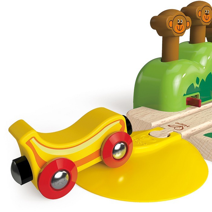 hape monkey pop up track