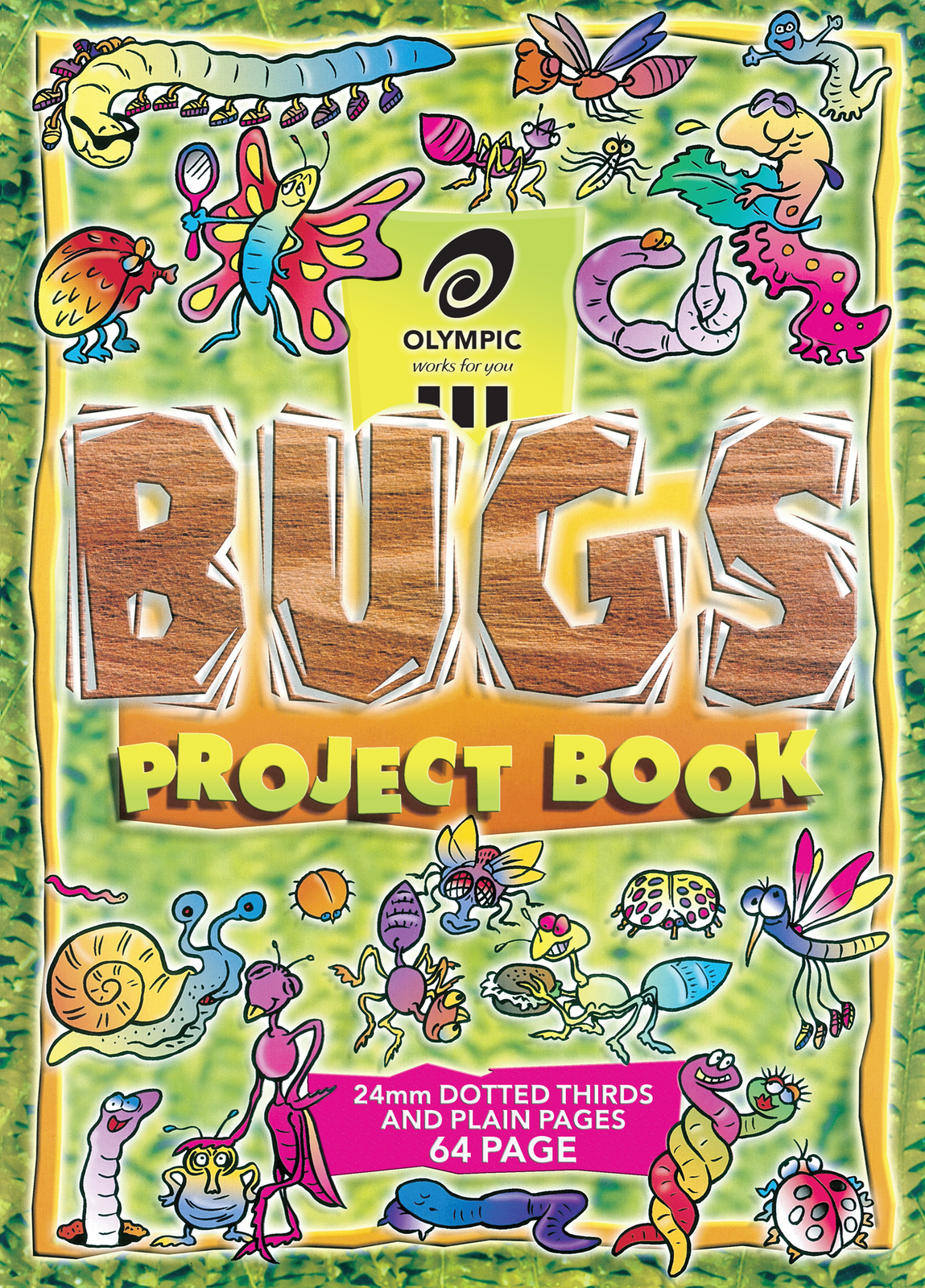 Olympic Bugs Project Book - 24mm Dotted Thirds & Plain Educational