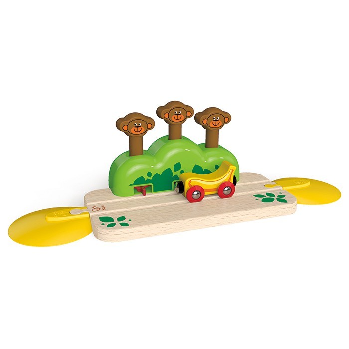 hape monkey pop up track