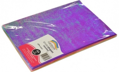 Glitter Paper A4 Assorted Pack Of 50 Rainbow 9310355000350