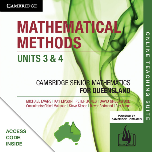 Cambridge Senior Mathematics QLD Mathematical Methods (Units 3&4) Online Teaching Suite