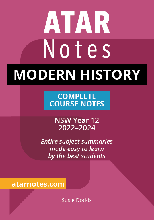 ATAR Notes Year 12 Modern History Notes NSW (20222024) Educational