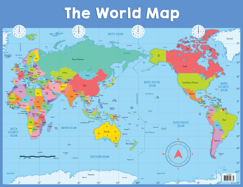 World Map Chart  The Scholastic Teacher Store