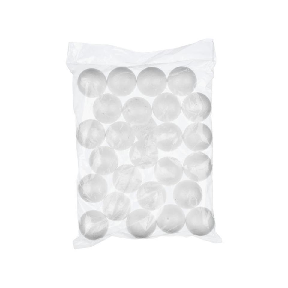 Polystyrene Balls 75mm Pack of 25 Colorific (CLR105435