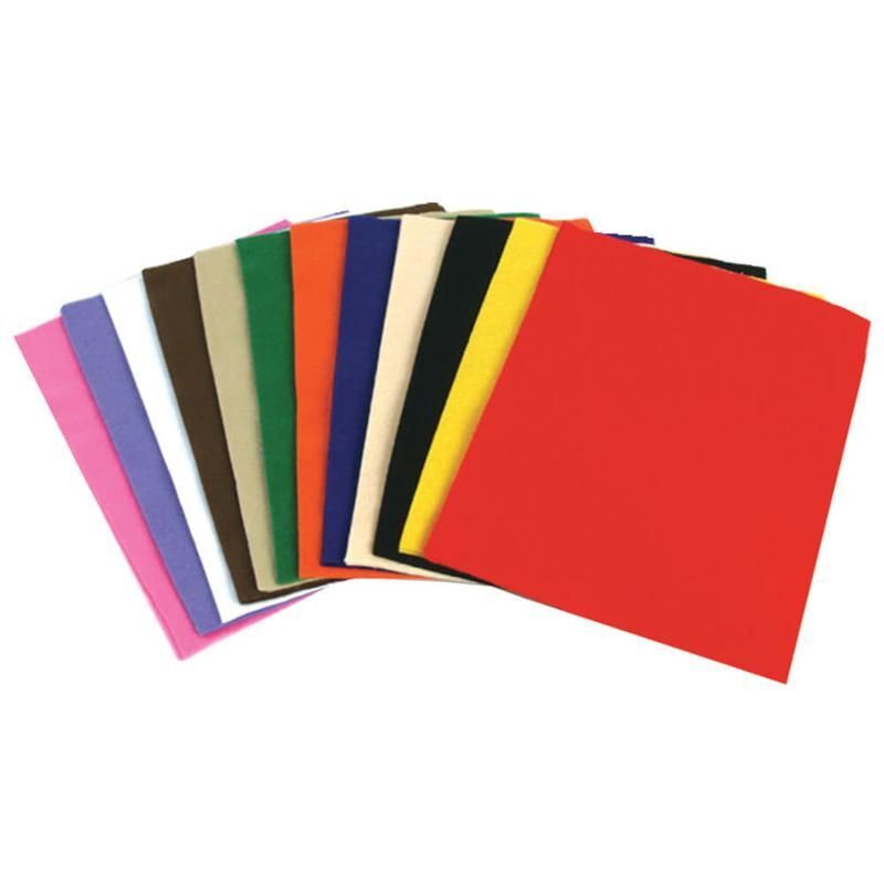 The Teachers' Lounge®  Felt Sheets, 7 Assorted Colors, 9 x 12