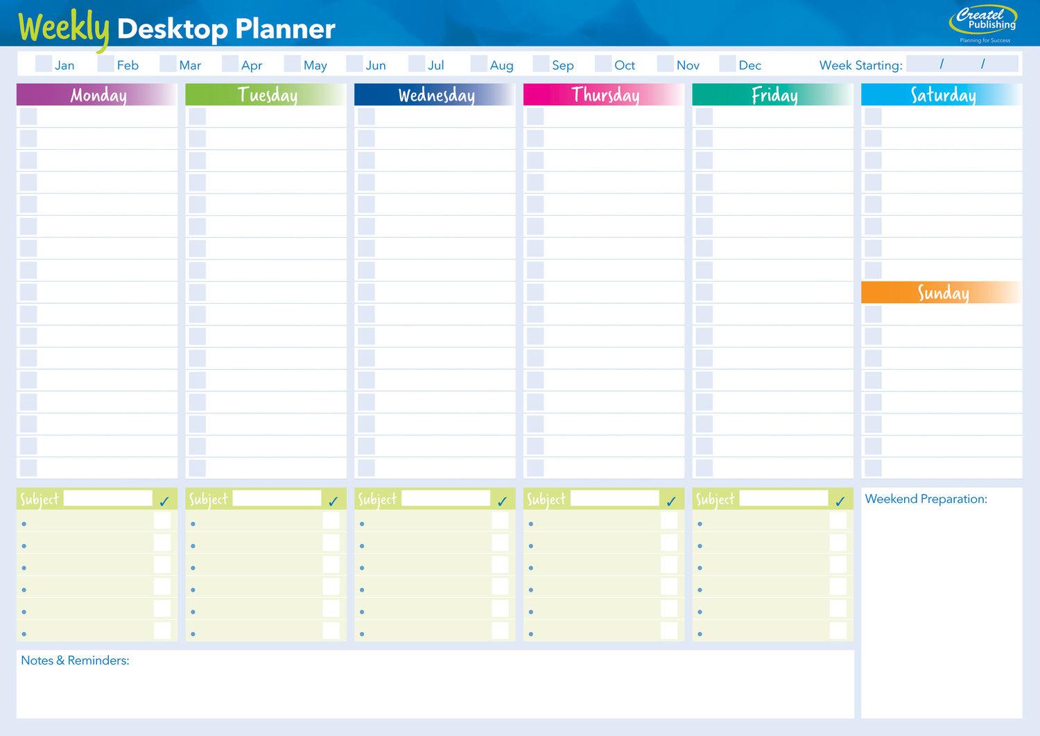 school planner desktop